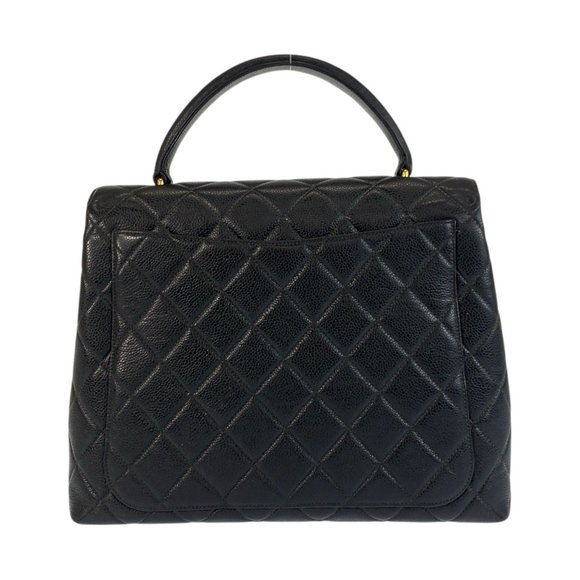 CHANEL Chanel Matelasse Top Handle Coco Mark Turnlock Black Gold Hardware Cav... - Picture 2 of 10